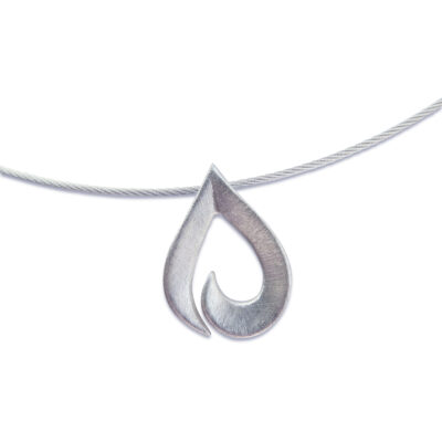 Tropfen Anhänger Silber