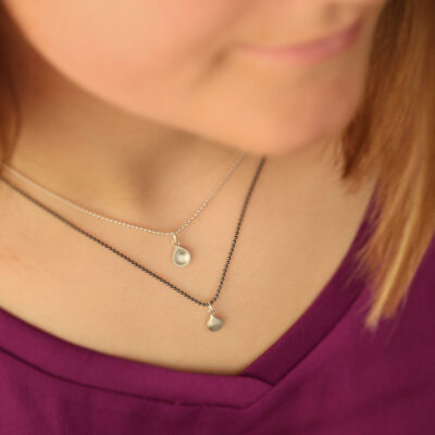 Tropfen Anhänger Silber