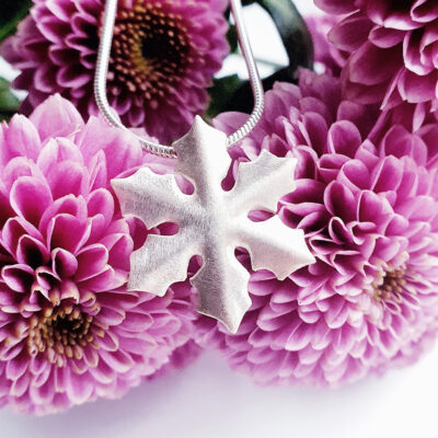 Schneeflocke Anhänger Silber