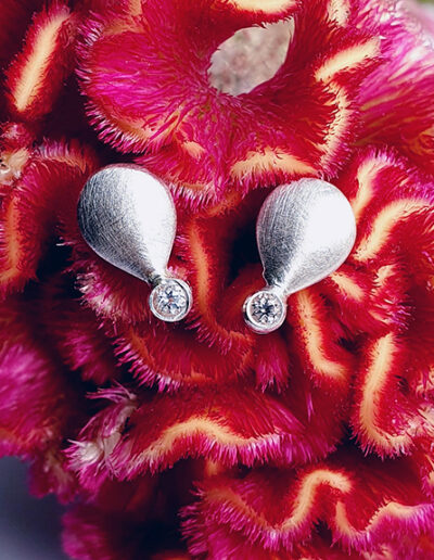 Online-Shop Eva Simon Schmuck Galerie Ohrstecker Tropfen Topas 925 silber