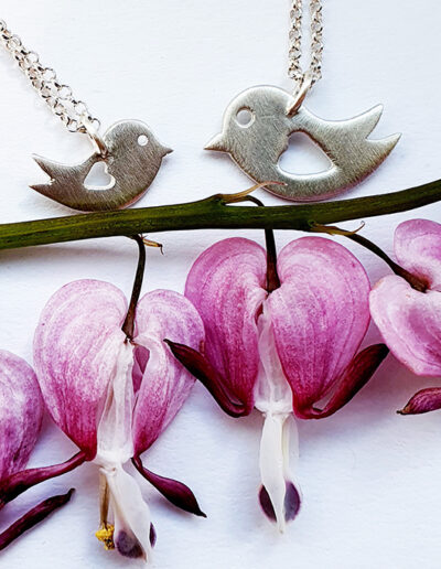 Online-Shop Eva Simon Schmuck Galerie Vögelchen 925 silber Anhänger