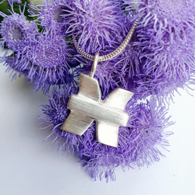 Sternzeichen Anhänger Fische Silber